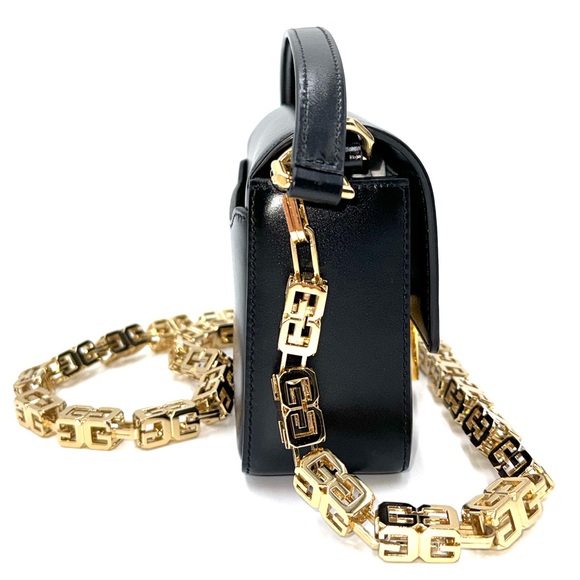 GIVENCHY Cube Chain Leather Crossbody Bag - Picture 5 of 10